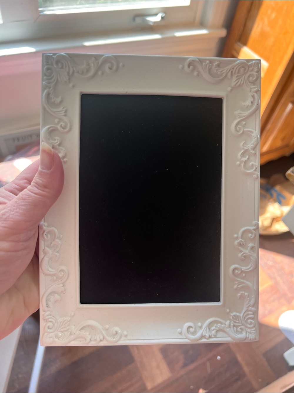 White Ornate Decorative Picture Frame